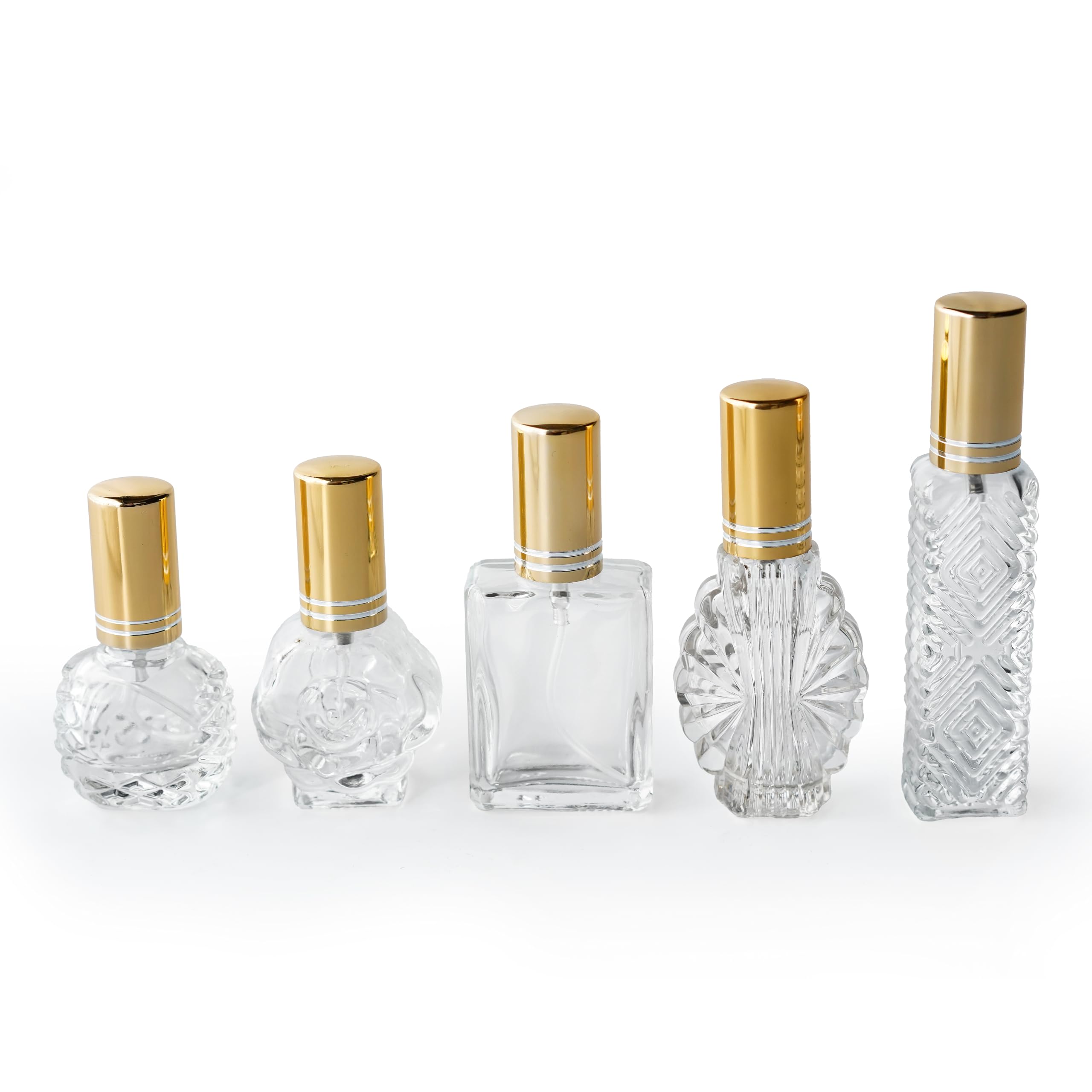 Amazon.com: H&D HYALINE & DORA Vintage Glass Perfume Bottles Empty
